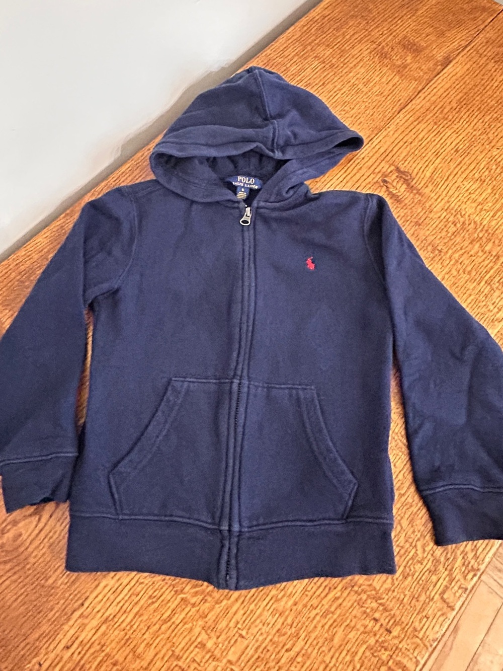 KIDS POLO RALPH LAUREN HOODED ZIP UP SWEATER